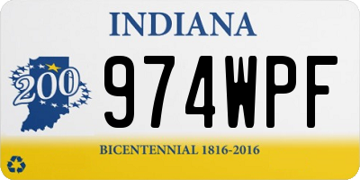 IN license plate 974WPF