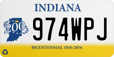 IN license plate 974WPJ