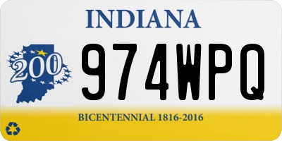 IN license plate 974WPQ