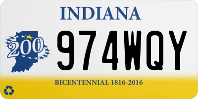 IN license plate 974WQY
