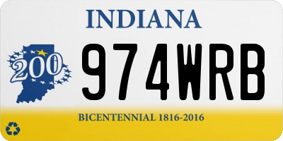 IN license plate 974WRB