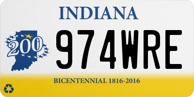 IN license plate 974WRE