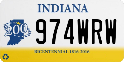 IN license plate 974WRW