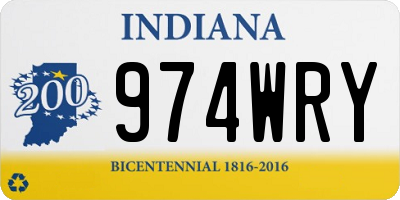 IN license plate 974WRY