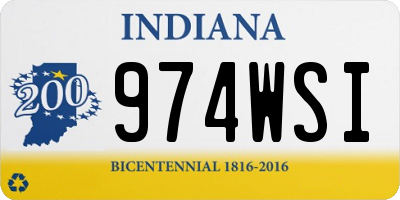 IN license plate 974WSI