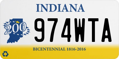 IN license plate 974WTA