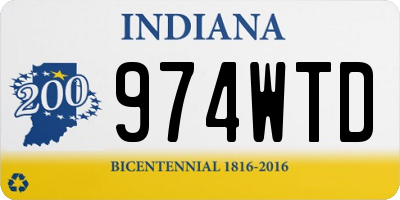 IN license plate 974WTD
