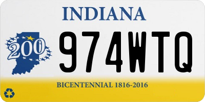 IN license plate 974WTQ