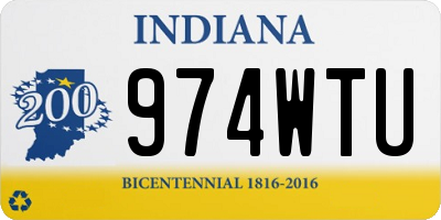 IN license plate 974WTU