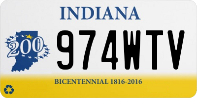 IN license plate 974WTV