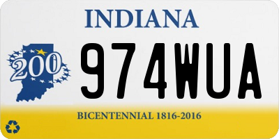 IN license plate 974WUA