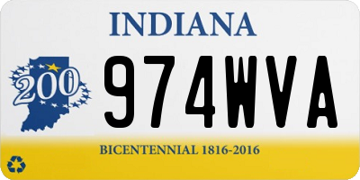 IN license plate 974WVA