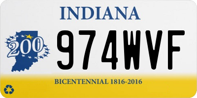 IN license plate 974WVF
