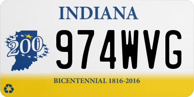 IN license plate 974WVG
