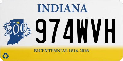 IN license plate 974WVH