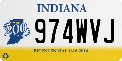 IN license plate 974WVJ