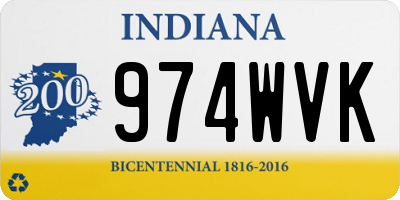 IN license plate 974WVK
