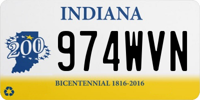 IN license plate 974WVN