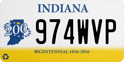 IN license plate 974WVP
