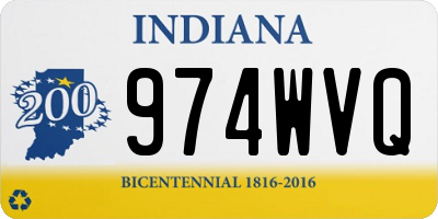 IN license plate 974WVQ