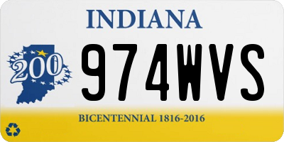 IN license plate 974WVS