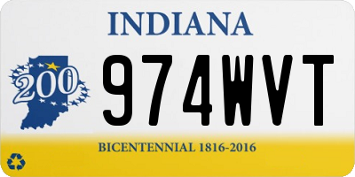 IN license plate 974WVT