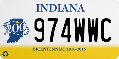 IN license plate 974WWC