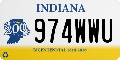 IN license plate 974WWU
