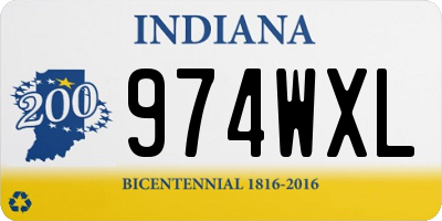 IN license plate 974WXL