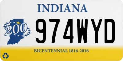 IN license plate 974WYD