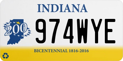 IN license plate 974WYE