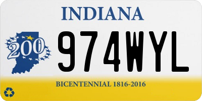 IN license plate 974WYL