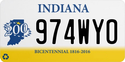 IN license plate 974WYO