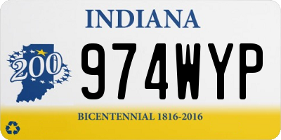 IN license plate 974WYP