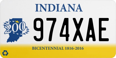IN license plate 974XAE