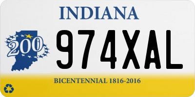 IN license plate 974XAL