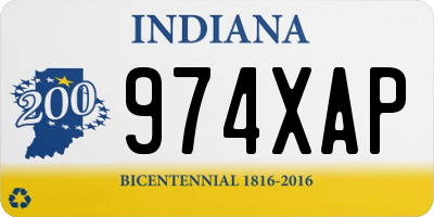 IN license plate 974XAP