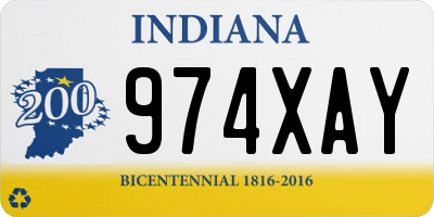 IN license plate 974XAY