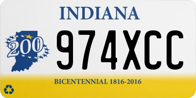 IN license plate 974XCC