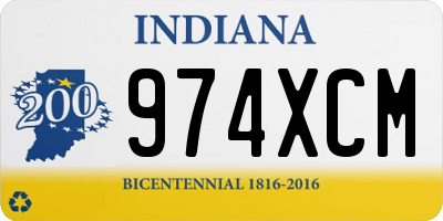 IN license plate 974XCM