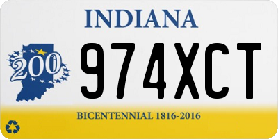IN license plate 974XCT