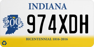 IN license plate 974XDH