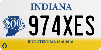 IN license plate 974XES