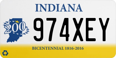 IN license plate 974XEY