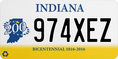 IN license plate 974XEZ