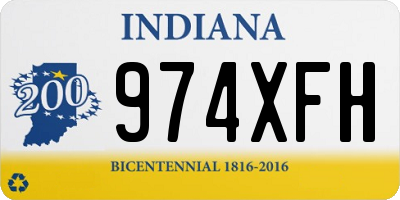 IN license plate 974XFH