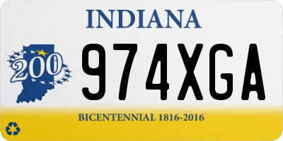 IN license plate 974XGA