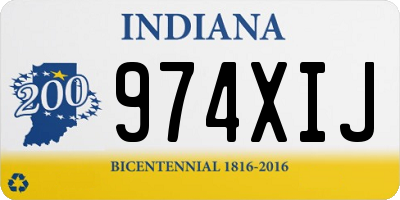 IN license plate 974XIJ