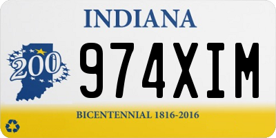 IN license plate 974XIM