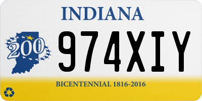 IN license plate 974XIY